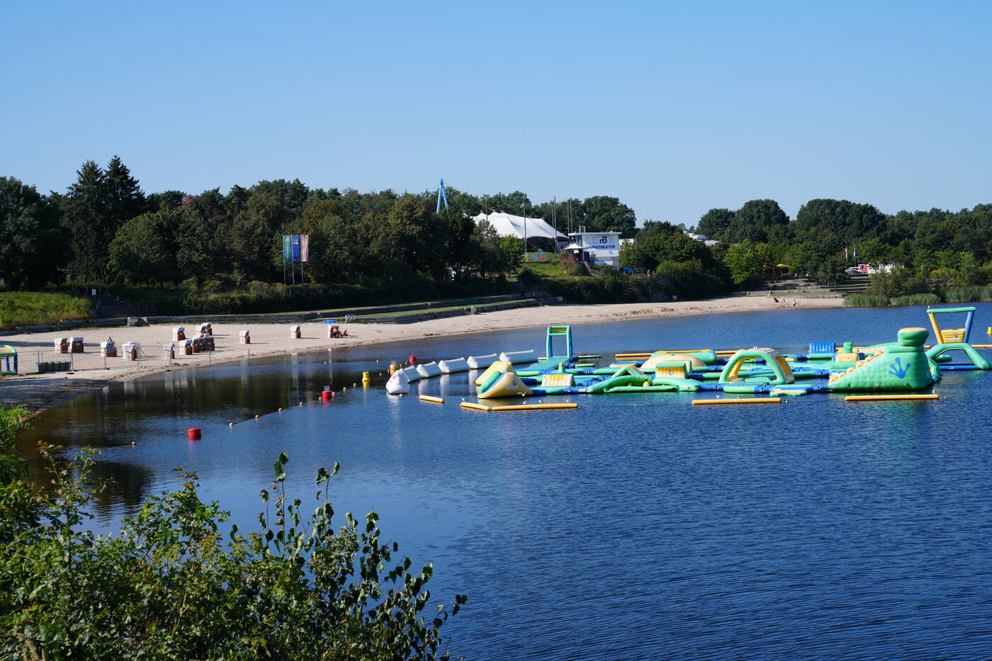 Wasserspielplatz am Strand Großkoschen